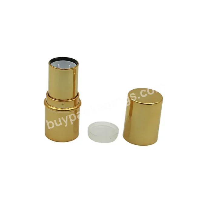 Oem Glossy Gold Lipstick Container Cold Filling Lipbalm Container Bottle