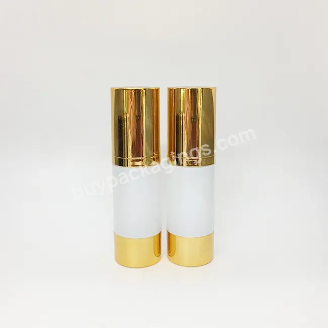 Oem Gold Airless Serum Pump Bottle Screw-on Pump Airless Bottle