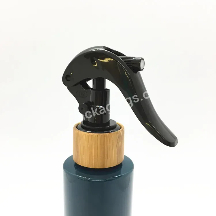 Oem Hair Care Mini Bamboo Closure 24/410 28/410 Black Mist Spray Nozzle Head Mini Trigger Sprayer Pump For Plastic Bottle Manufacturer/wholesale