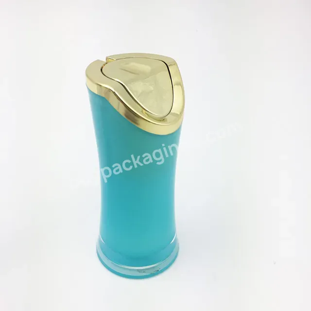 Oem High End Acrylic Airless Bottle 15ml 30ml 50ml Slim Waist Shape Vacuum Bottle For Cream