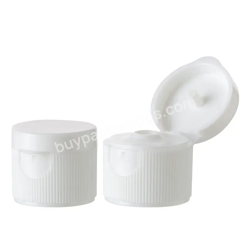 Oem High Quality 18/410 20/410 24/410 White Ribbed Flip Top Lid Plastic Bottle Lid Manufacturer/wholesaler