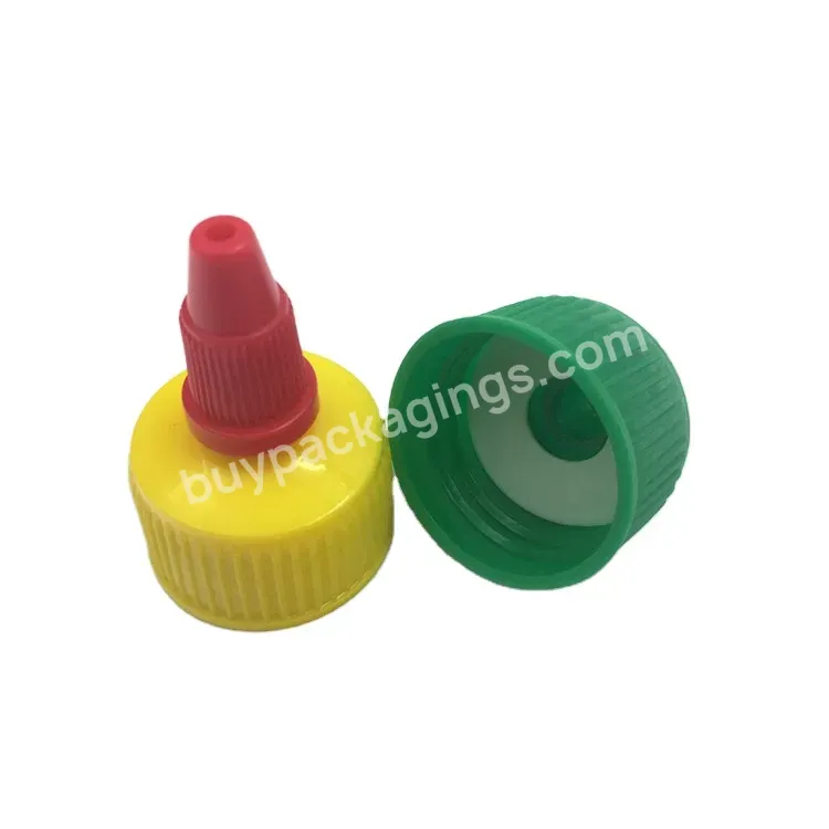 Oem High Quality 24/410 Long Nozzle Dropper Cap 24mm Din Plastic Twist Top Cap Dispenser