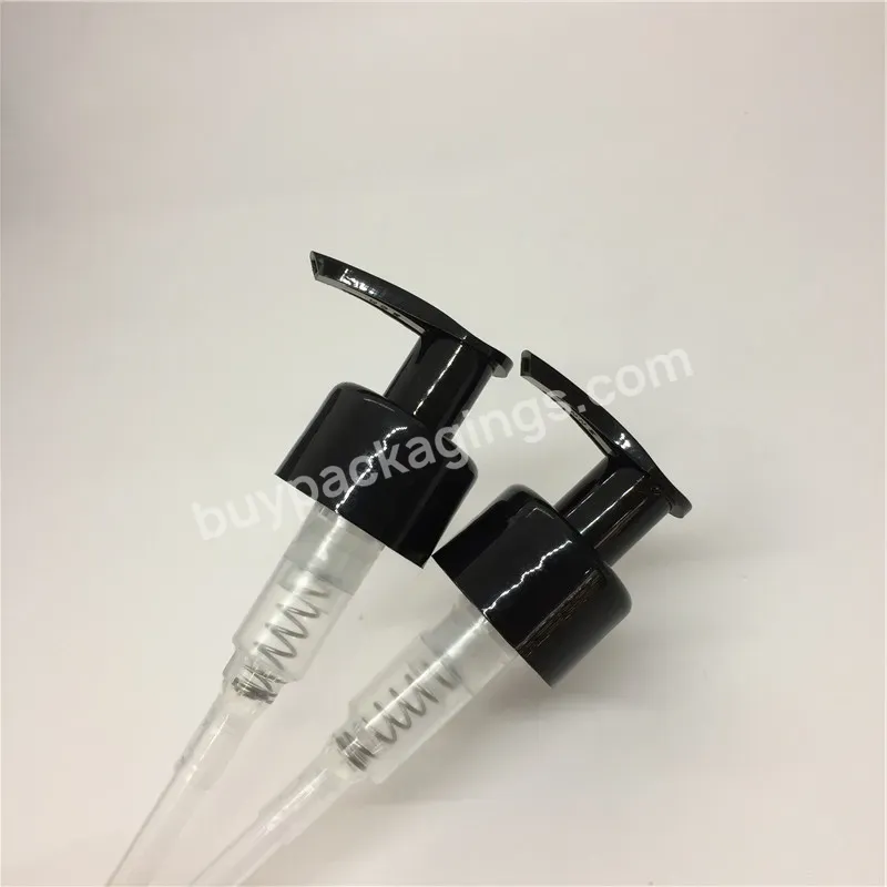 Oem High Quality 28/410 Black Smooth Closure Body Lotion Dispenser