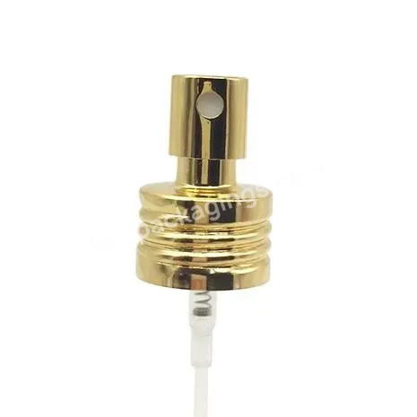 Oem High Quality Aluminum Thread Mist Sprayer 18mm 20mm 24mm 28mm Golden Perfume Sprayer For Cosmetic Bottle