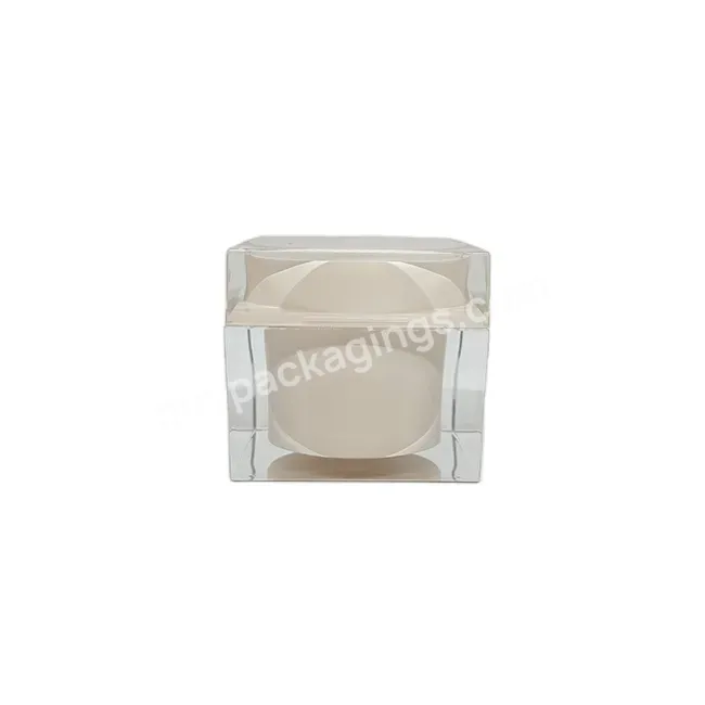 Oem High Quality Cream Jar Thick Wall Acrylic Packaging Jar Container