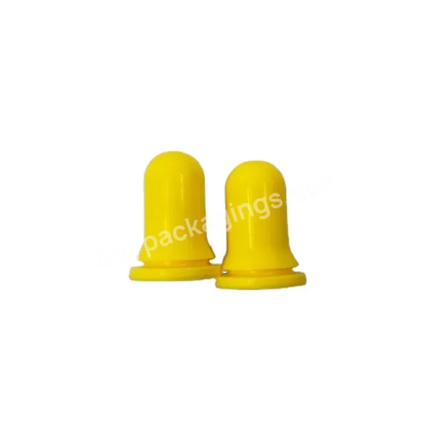 Oem High Quality Factory Price Din18 Rubber Head Yellow White Silicone Teat For Essential Oil Dropper Glass Bottle