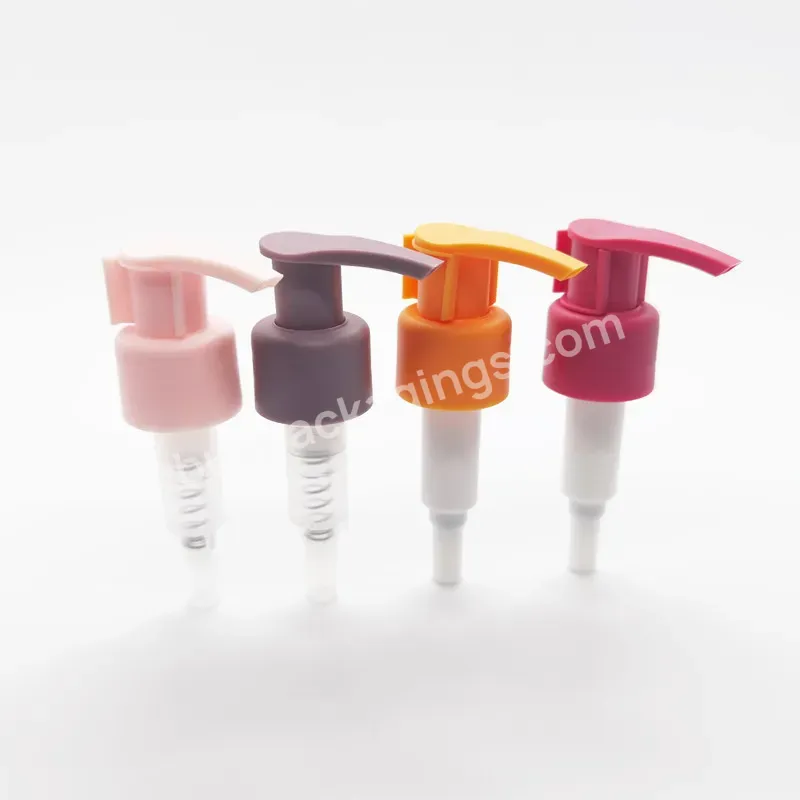 Oem High Quality Liquid Lotion Dispenser Pump Orange Pink Matte Lotion Pump Manufacturer/wholesale