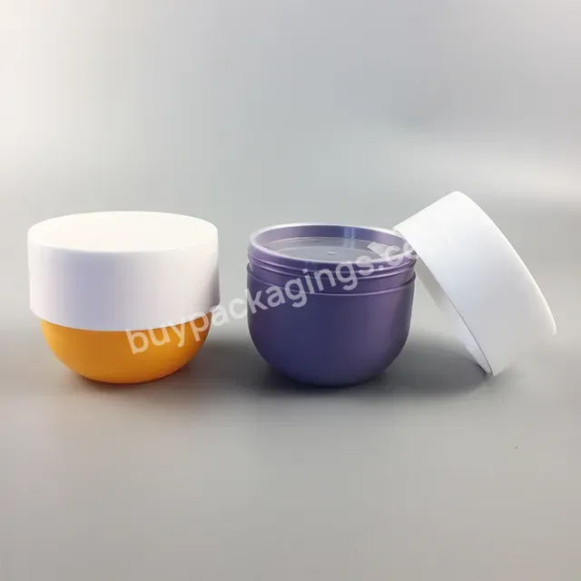 Oem Hot Sale Matt Frost Surface Upside Down Pp Hair Cream Packaging Jar With Screw Lid 150ml 200ml 250ml 300ml