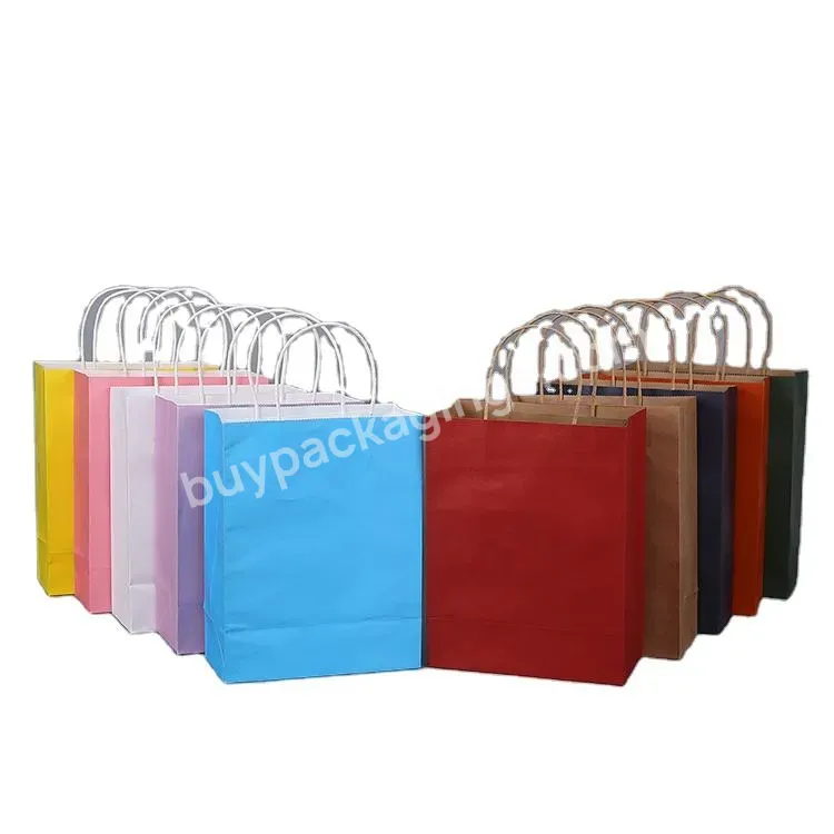 Oem Hot Selling Kraft Paper Bag Vertical Packaging Gift Party Storage Shopping Bag Manufacturer/wholesale