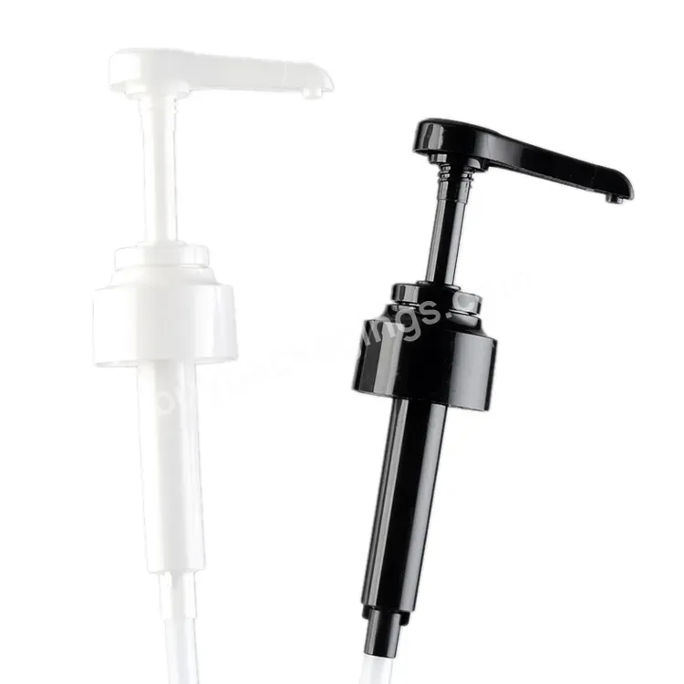 Oem Household Pressure-type White And Black Pp Plastic Squeezing Oyster Sauce Bottle Pump