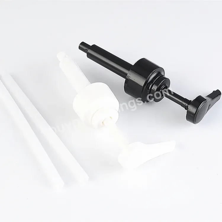 Oem Household Pressure-type White And Black Pp Plastic Squeezing Oyster Sauce Bottle Pump