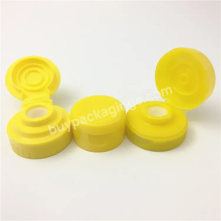 Oem Logo 28mm 32mm 38mm Plastic Flip Top Cap With Silicone Valve Inside For Honey Bottle