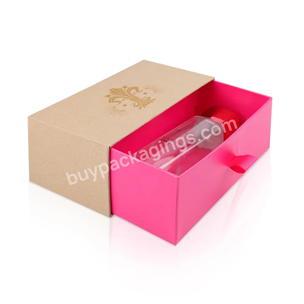 Oem Logo Drawer Style Bracelet Necklace Rigid Paper Small Ever Boxes Packaging Pull Out Sleeve Sliding Gift Drawer Box