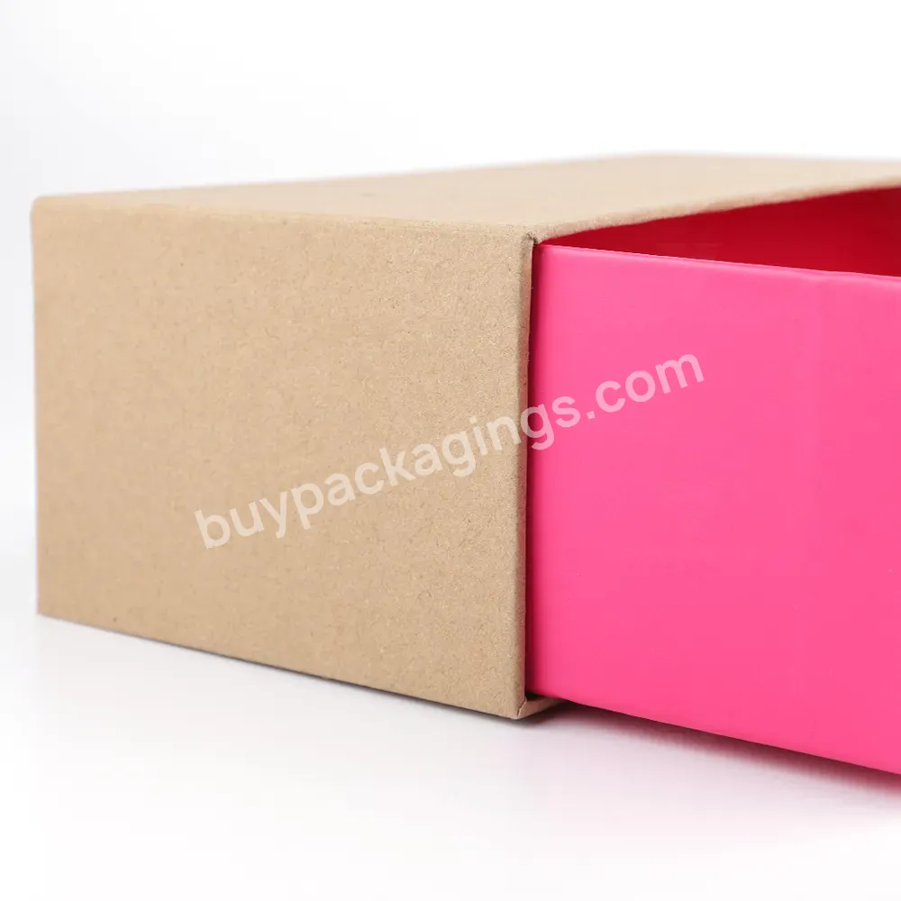 Oem Logo Drawer Style Bracelet Necklace Rigid Paper Small Ever Boxes Packaging Pull Out Sleeve Sliding Gift Drawer Box