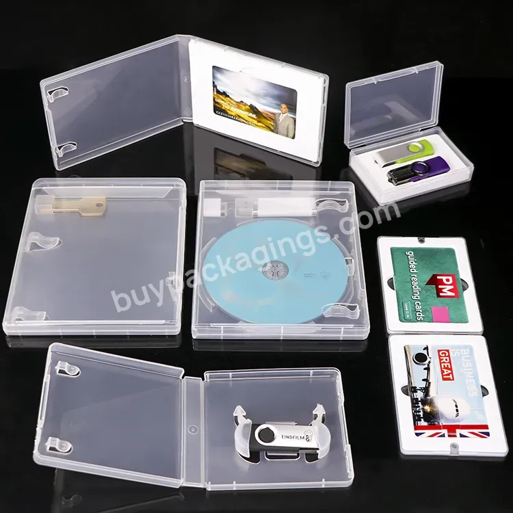 Oem Logo Empty Cd Storage Box Flash Drives Plastic Pendrive Gift Case Usb Hdd Stick Twister Box For Micro With Packaging