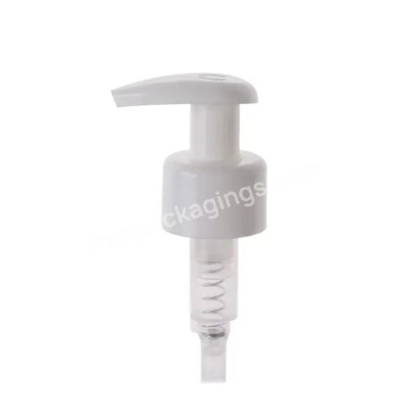 Oem Logo Lotion Pump Supplier 24/410 White Lotion Pump Outside Spring Hand Gel Lotion Pump