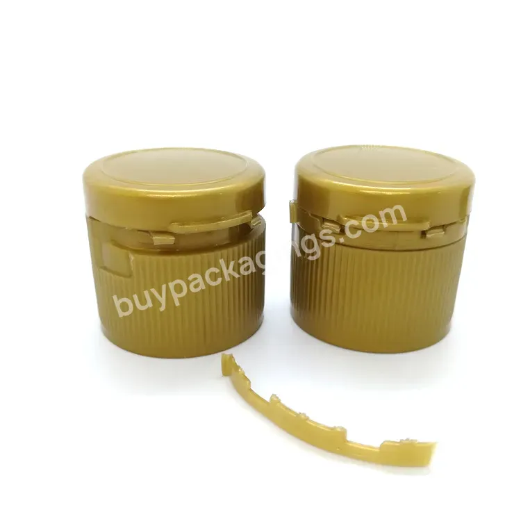 Oem Logo Plastic Tamper Evident Flip Top Cap 30mm Pe Soy Sauce Bottle Cap