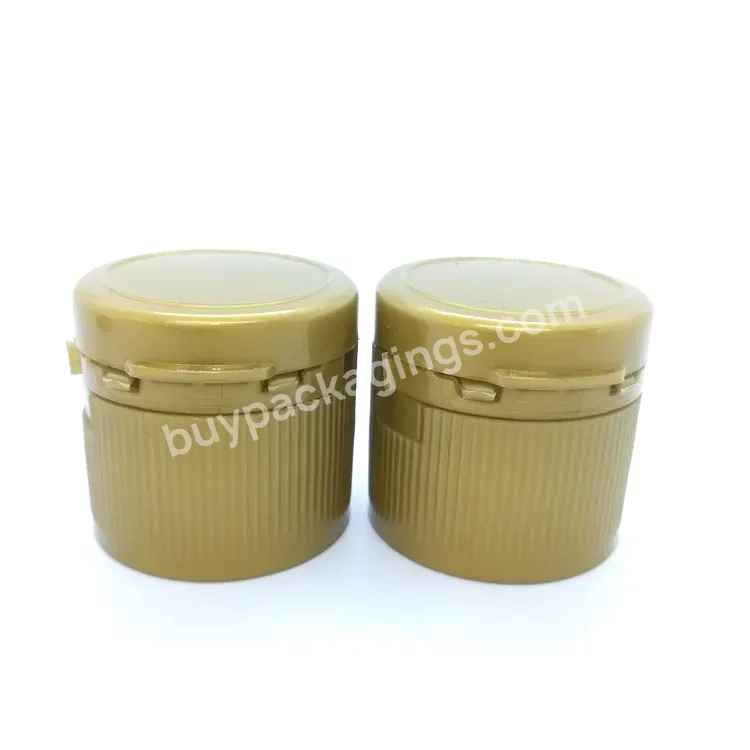 Oem Logo Plastic Tamper Evident Flip Top Cap 30mm Pe Soy Sauce Bottle Cap