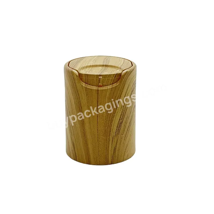 Oem Logo Wooden Surface Plastic Press Top Lid For Shampoo Bottle,Pets Use Squeezable Shampoo Packaging Bottle Dispense Lid Manufacturer/wholesale