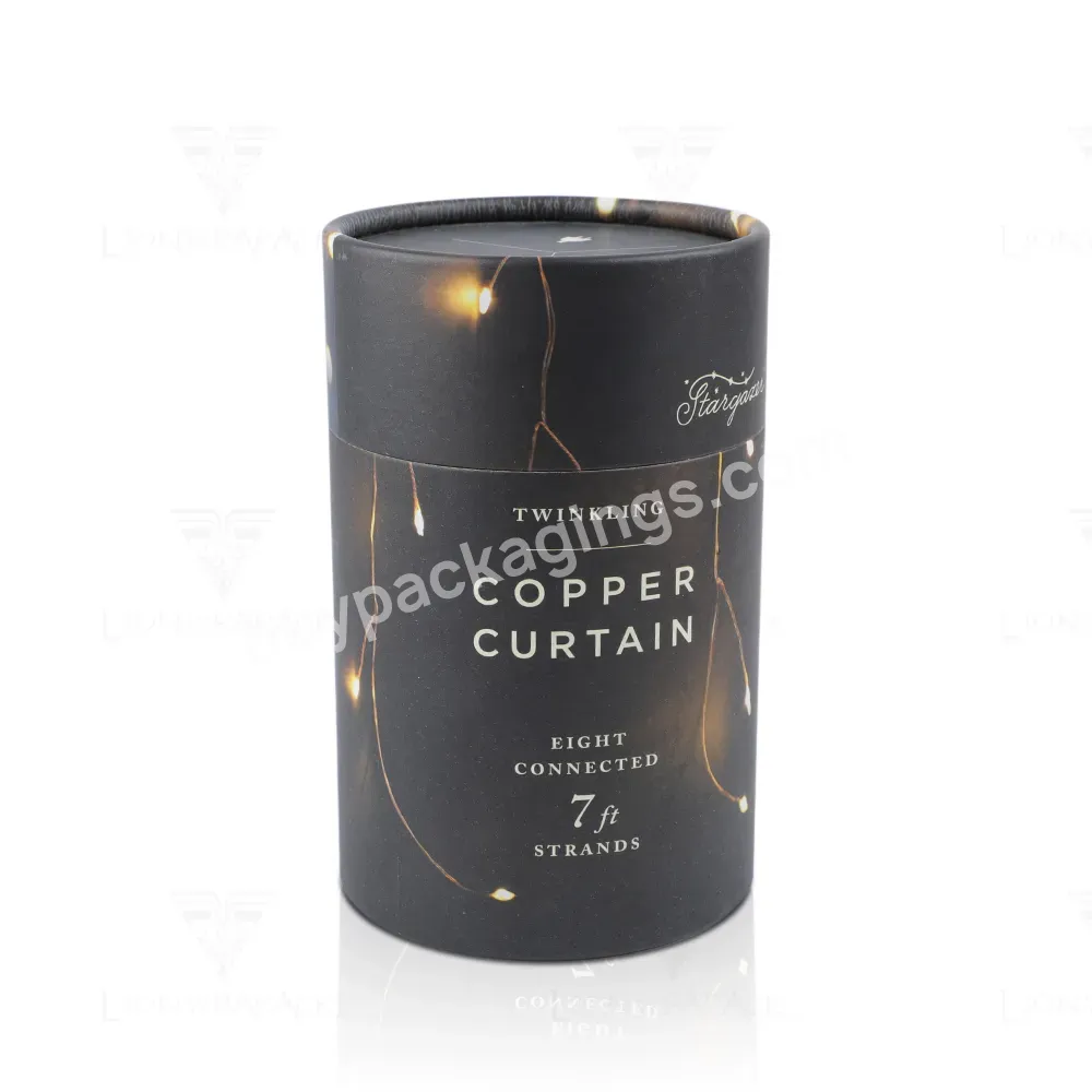 Oem Luxury Cardboard Packaging Paper Cylinder Rigid Cardboard With Hat Round Tube Gift Flower Box Watch Packaging Box