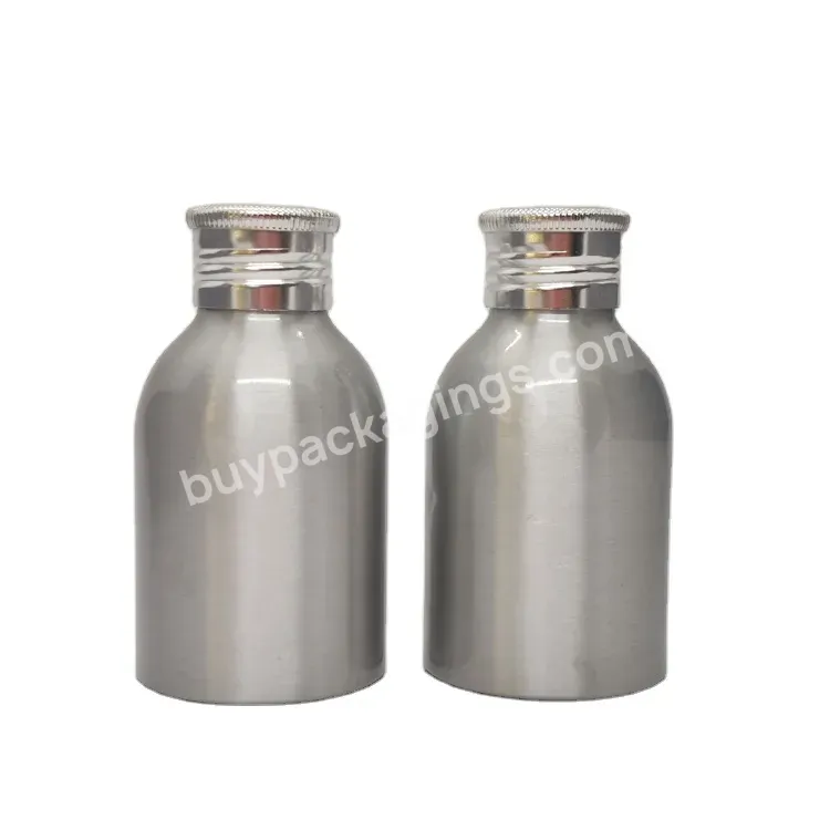 Oem Luxury Silver Aluminum Powder Spray Round Empty Talcum Bottle Sifter Lid For Dry Shampoo