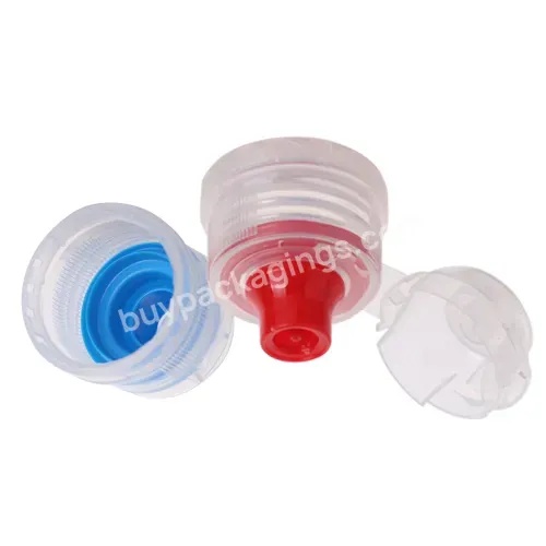 Oem Manufacture Pp Flip Cap 30mm Red Blue Sport Water Bottle Flip Cap With Tamper Proof Spout Water Cap For Drinking