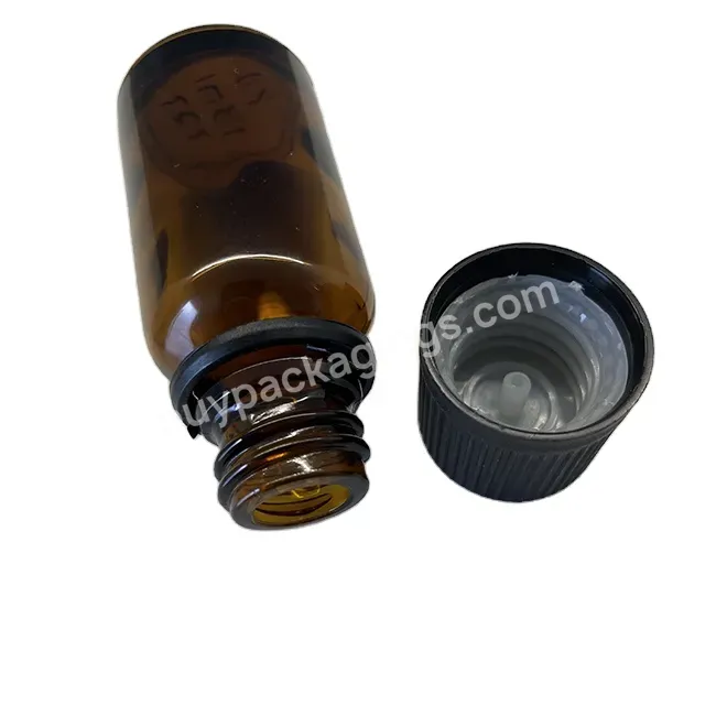 Oem Matt Black Cr Cap Dropper Glass Bottle 18/410 30ml