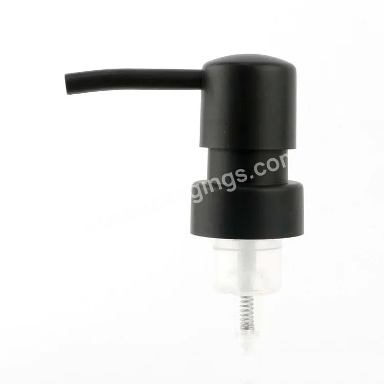 Oem Matte Black Stainless Steel Foaming Pump Sprayer 28mm For Hand Soap Bottle