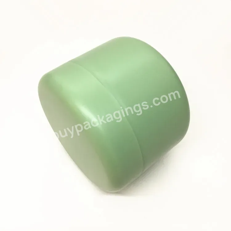 Oem Matte Green 250g Single Wall Face Cream Empty Pp Plastic Jar