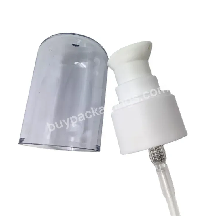 Oem Matte Surface Pp Cream Pump 24-410 With Full Cap Cosmetic Foundation Treatment Dispenser Pump