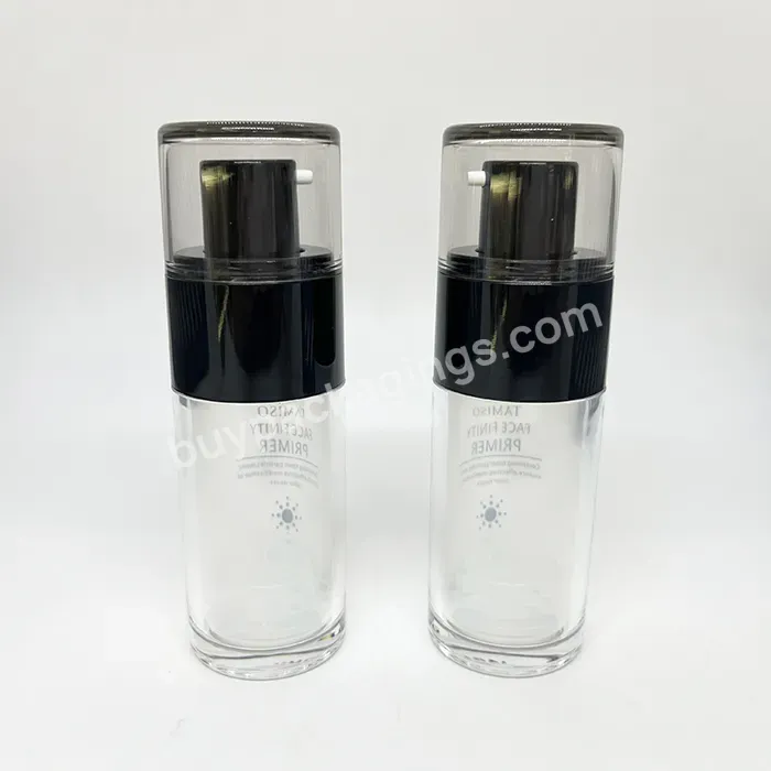 Oem New Arrival 40ml Refillable Acrylic Airless Bottle Face Cream Luxury Airless Pump Vacuum Serum Bottle