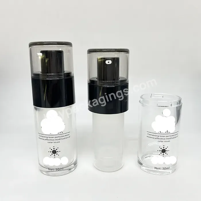 Oem New Arrival 40ml Refillable Acrylic Airless Bottle Face Cream Luxury Airless Pump Vacuum Serum Bottle