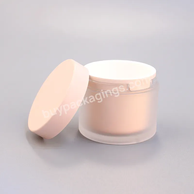 Oem New Design Eco Friendly Replaceable Refillable Cosmetic Plastic 50ml 100ml 8oz Acrylic Face Cream Jar