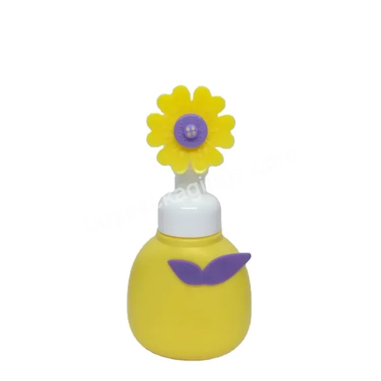 Oem New Design Hand Washing Plastic Empty Flower Foam Pump Bottle 300ml