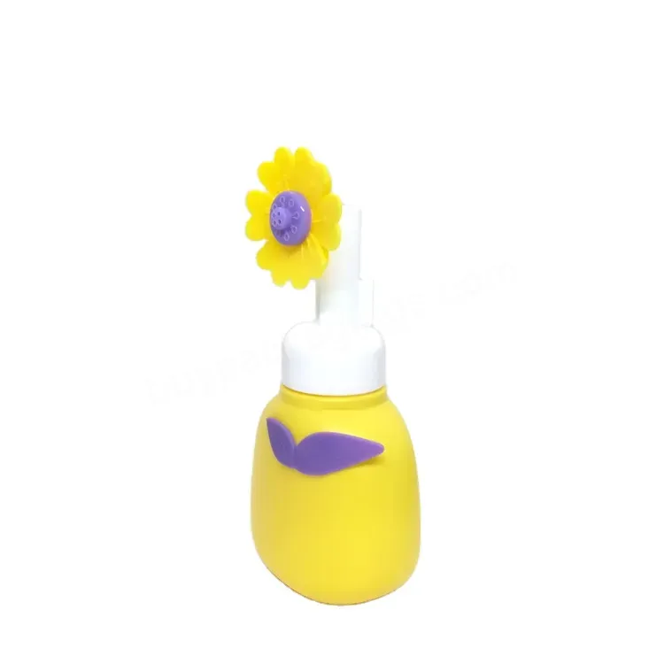 Oem New Design Hand Washing Plastic Empty Flower Foam Pump Bottle 300ml