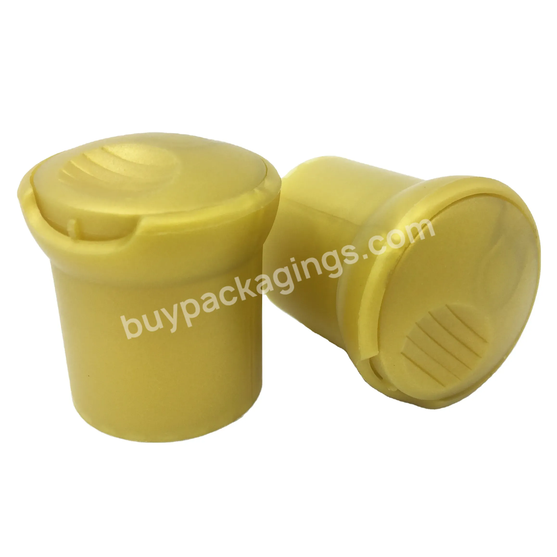 Oem New Mushroom Shape Golden Disc Cap 24/410 Cosmetic Skincare Toner Dispenser Lid