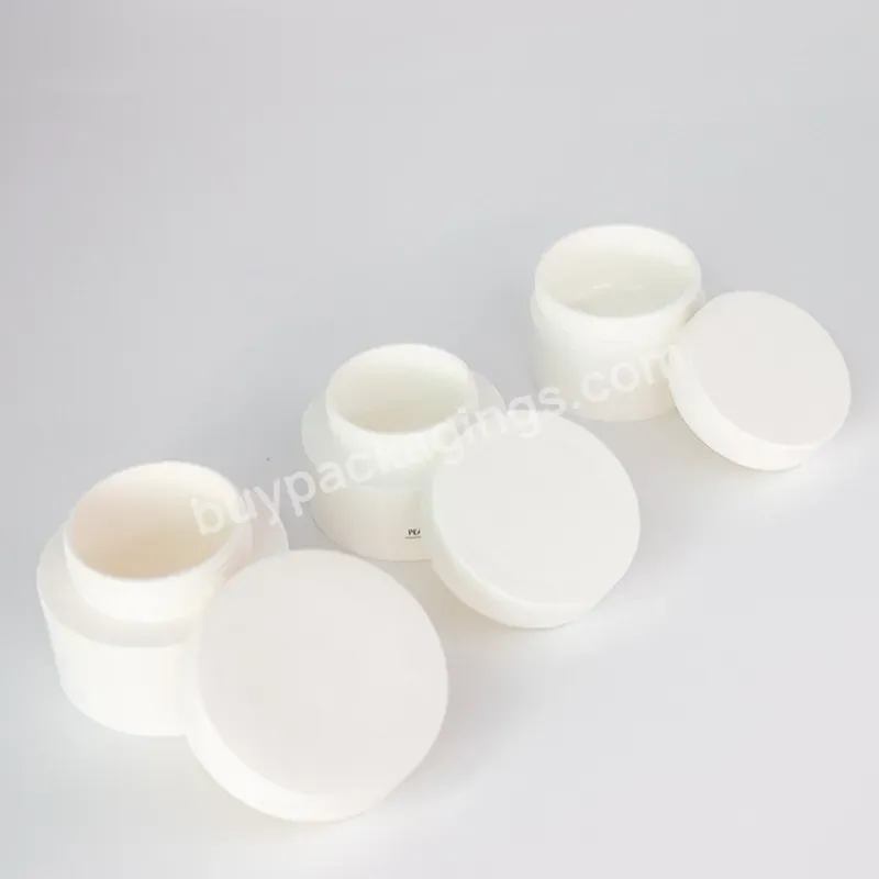 Oem Odm 3ml 5ml 10ml 15ml Cosmetic Container White Frosted Pp Plastic Jar For Cream And Lip Balm