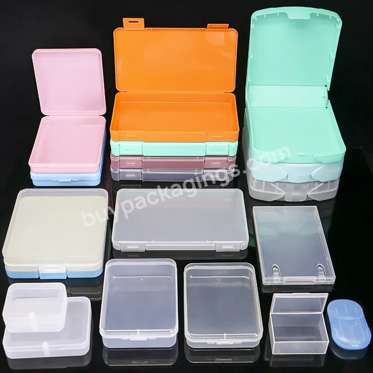 Oem Odm Clear Color Plastic Packing Box Small Details Tools Beads Transparent Packing Storage Boxes Small Pp Case