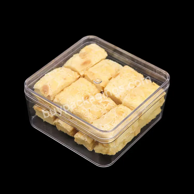 Oem Odm Clear Plastic Boxes For Cakes Cookie Biscuit Snack Acrylic Chocolate Box Macarons Truffle Candy Packaging Boxes