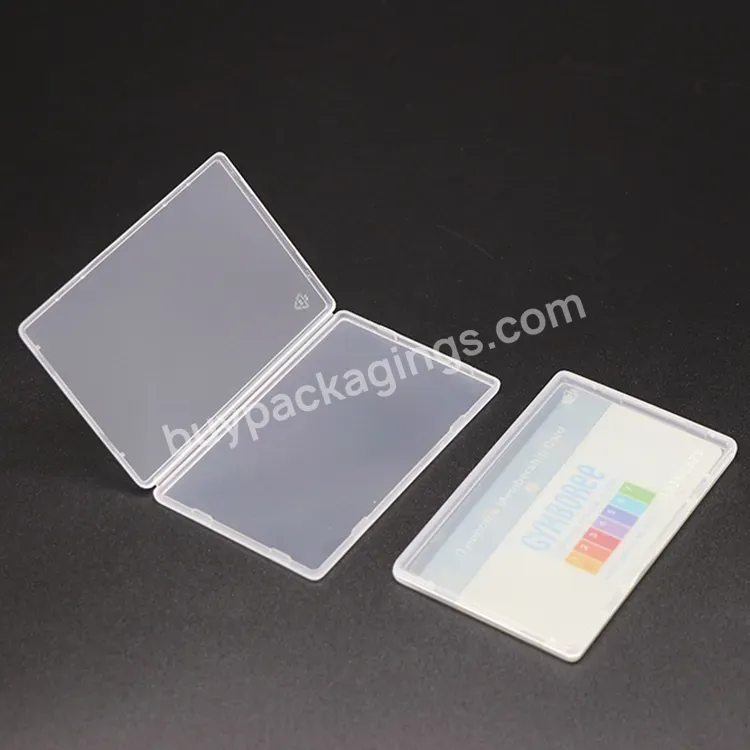 Oem Odm Color Logo Office Slim Plastic Sim Display 4g Lte Sim Display Playing Card Case Name Card Holder