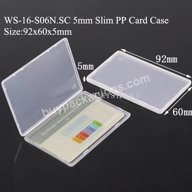 Oem Odm Color Logo Office Slim Plastic Sim Display 4g Lte Sim Display Playing Card Case Name Card Holder