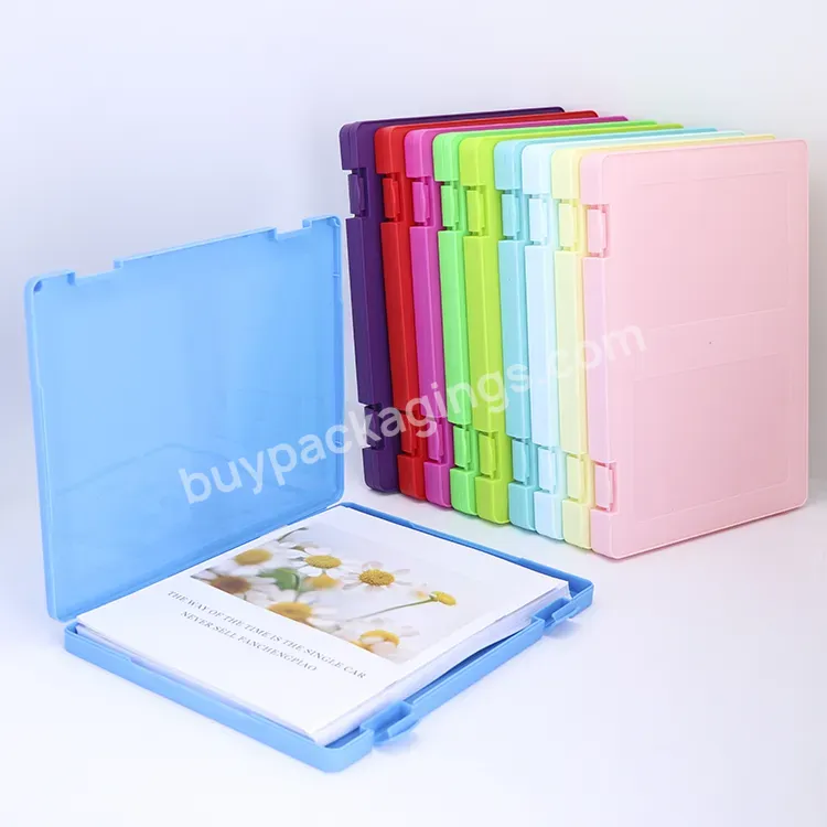 Oem Odm Color Pp Portable Document Storage Filing Products A4 A5 Office File Storage Box Plastic Files Case