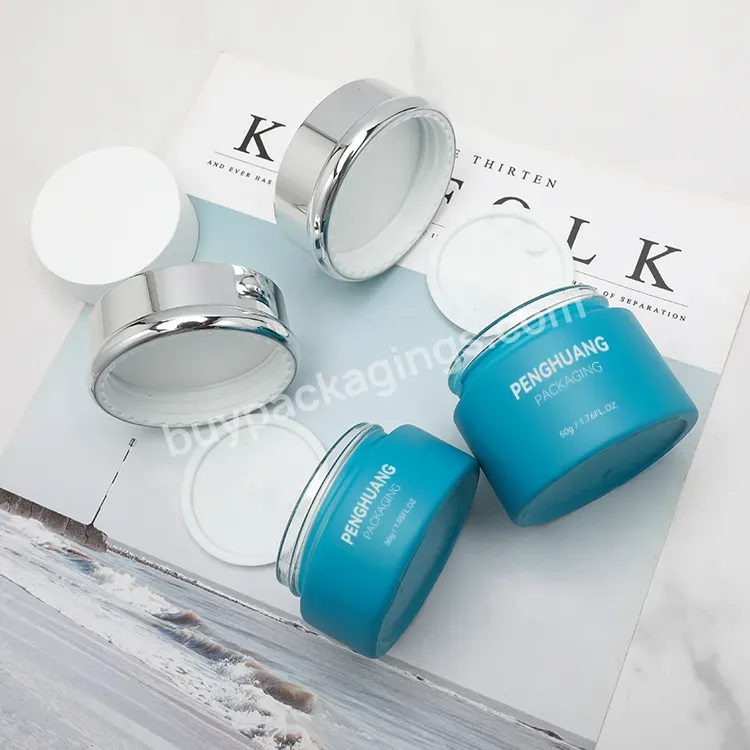 Oem Odm Cosmetic Glass Jar Sets 30g 50g Cosmetic Packaging Exfoliating Scrub Cream Jar For Body Moisturizing - Buy 30g Cream Jar,Luxury Glass Jars For Cosmetics,Cosmetic Jar Packaging.