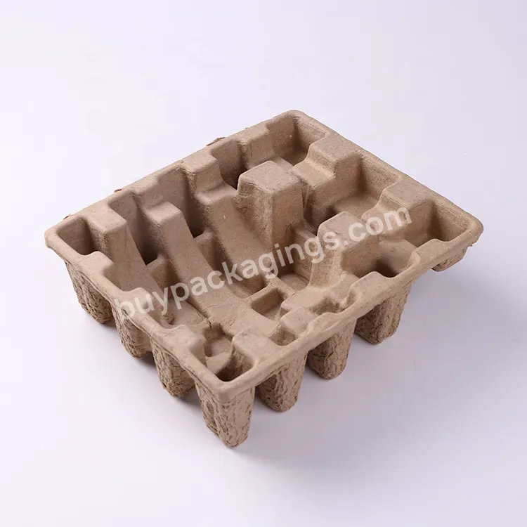 Oem / Odm Custom Factory Pulp Moulded Tray Paper Packaging Recyclable Paper Tray