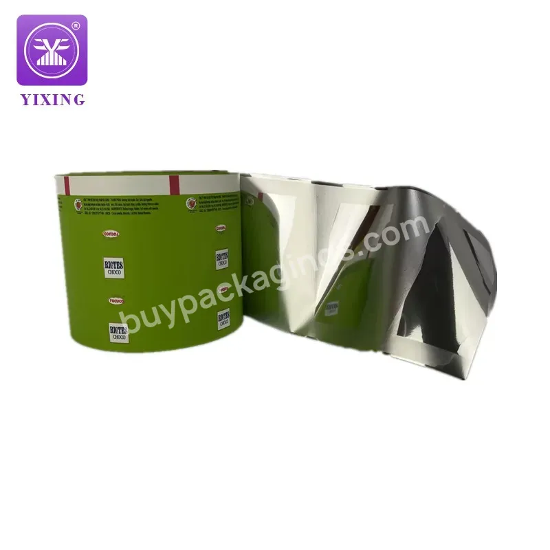 Oem Odm Custom Printing Design Cold Seal Plastic Food Bag Roll Chocolate Bread Packaging Film