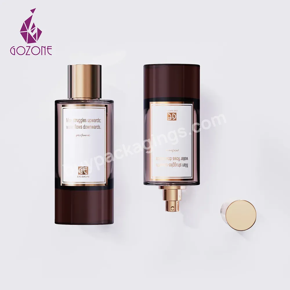 Oem Odm Cylinder Bottle Perfume With Pump Cap For Glass Packaging