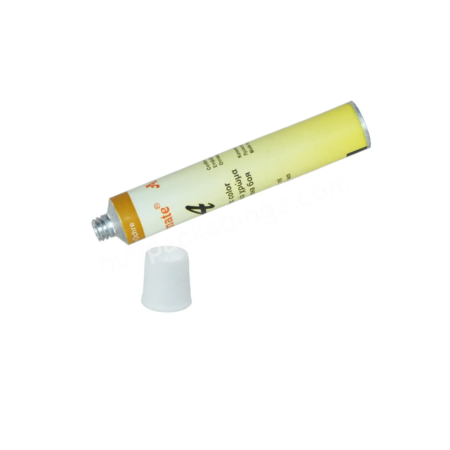 Oem Odm Diameter 13.5mm 16mm 19mm Aluminum Pigment Tube Eye Cream Packaging Tube,Cosmetic Cream Tube