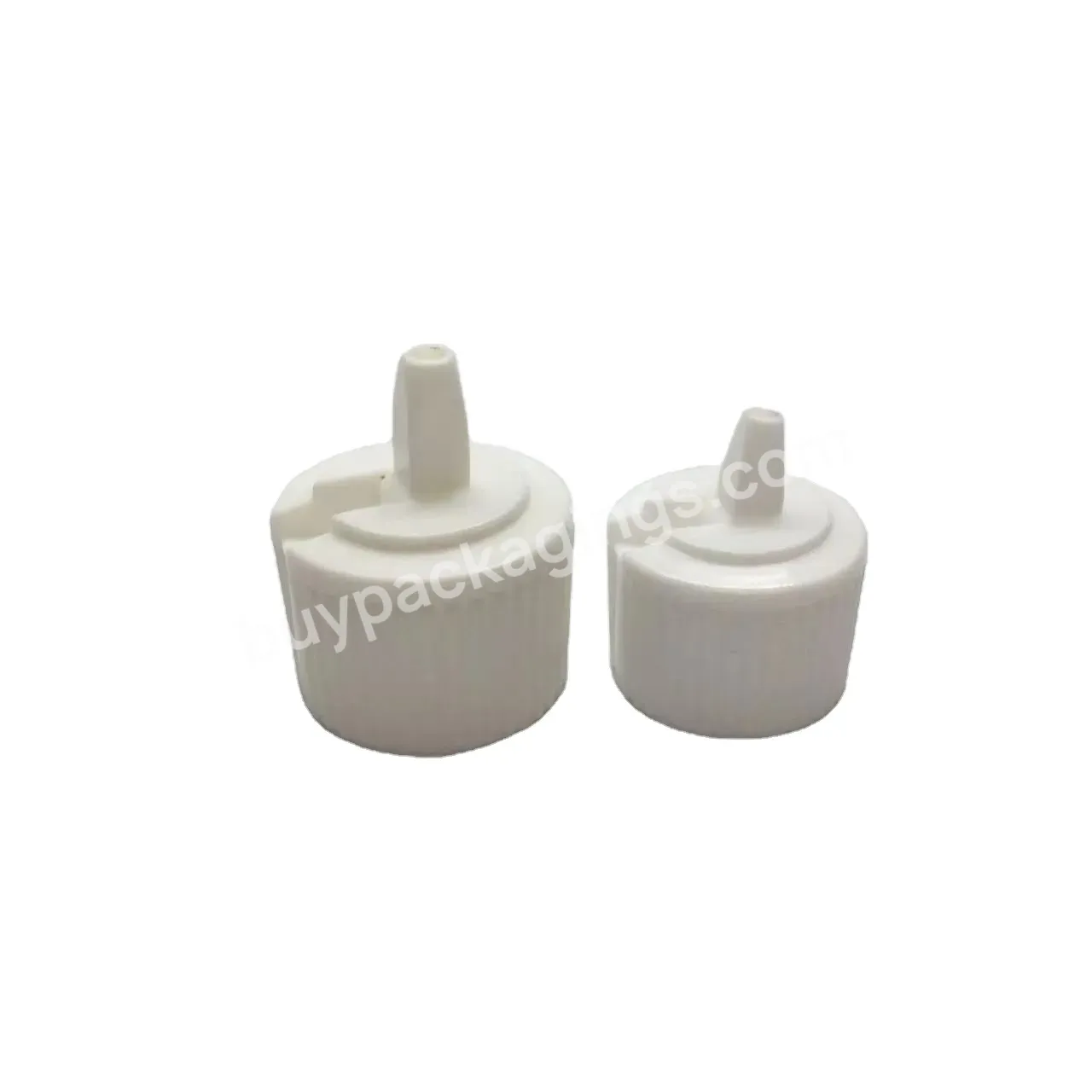 Oem Oem 20/410 24/410 White Ribbed Flip Top Cap For Pe Bottle