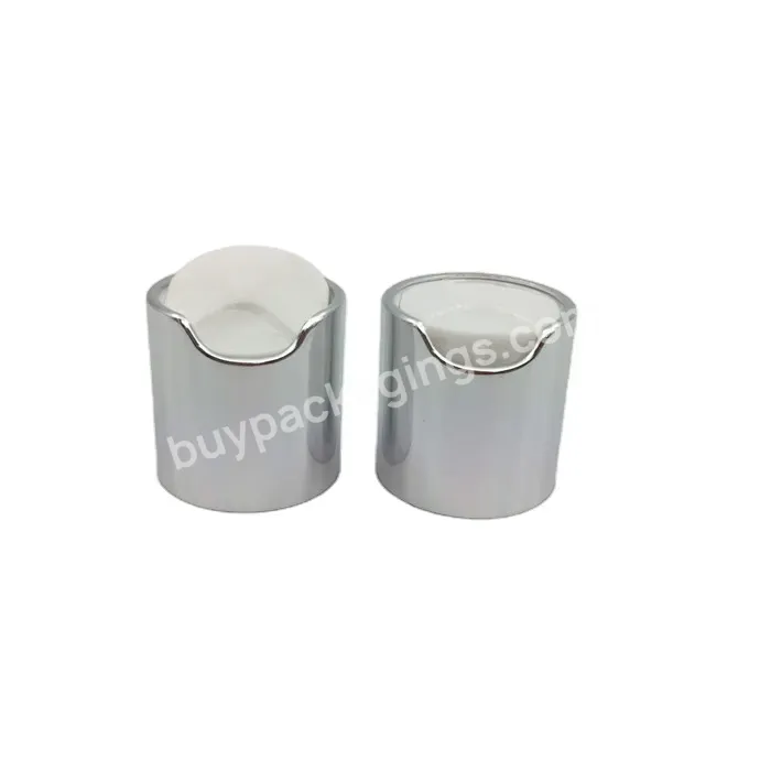 Oem Oem 24/410 Aluminum Spray Cap Plastic Press Cap Gold Disc Top Cap For Cosmetic Bottle Logo