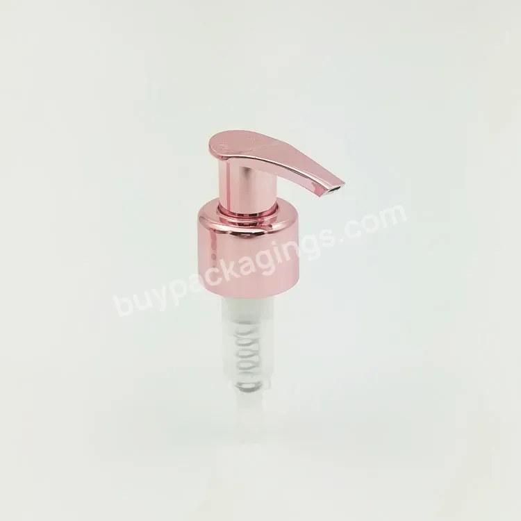 Oem Oem 24/410 Plastic Lotion Pump Metallic Rose Gold Shampoo Soap Dispenser Pump Manufacturer/wholesale